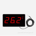 Temperature and Humidity Display: Pool and Bathroom Instruments with Waterproof Probe for Indoor and Outdoor Use